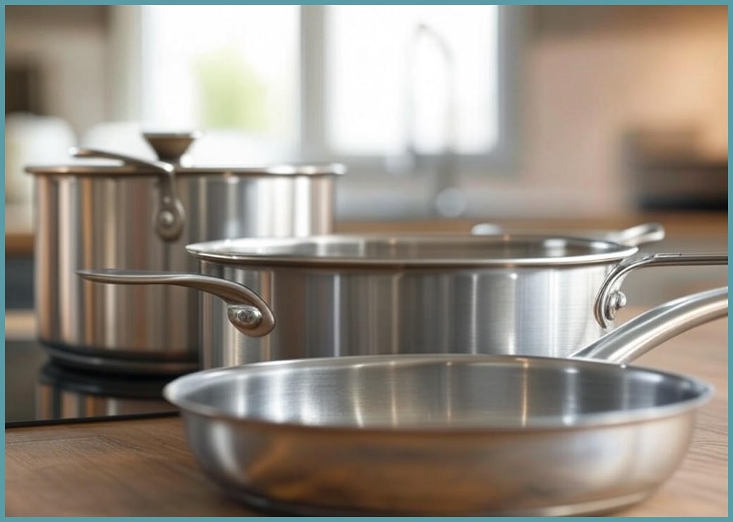 슈톨츠 머랭 쿡웨어 IH 멀티 쿡웨어 8P(냄비+프라이팬+멀티핸들세트) 국내생산 통주물 냄비 후라이팬 선물세트, 상세 설명 참조