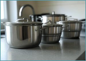 테인리스 솥 3 종 세트, ...